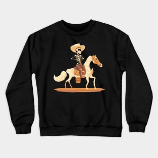 Skeleton cowboy Crewneck Sweatshirt